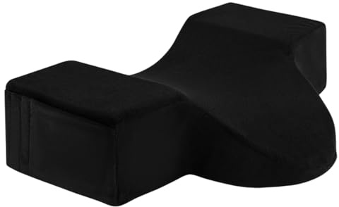 Cojín genérico para cabeza de extensión de pestañas 50 x 20 x 12 cm, extensión de espuma con memoria Almohada de extensión en forma de U Soporte para el cuello de reposacabezas curvado para salón y