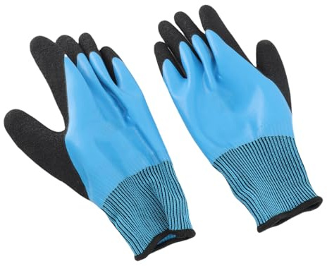 Walfront Isolierte Elektrikerhandschuhe, 400-V-Gummimaterial, Verbesserte Griffsicherheitsausrüstung für Bauunternehmer und Heimwerkerarbeiten