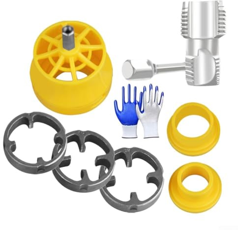 Infila tubi in PVC adattabile, per impianti idraulici domestici e professionali, compatibile con tubi a 4 e 6 punti