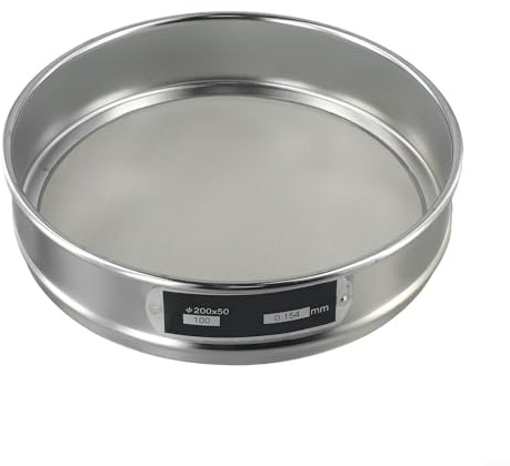 Laboratory Sieve Mesh Screen, Stainless Steel Flour Sifter for Particle Size Analysis Tool(100 Mesh)