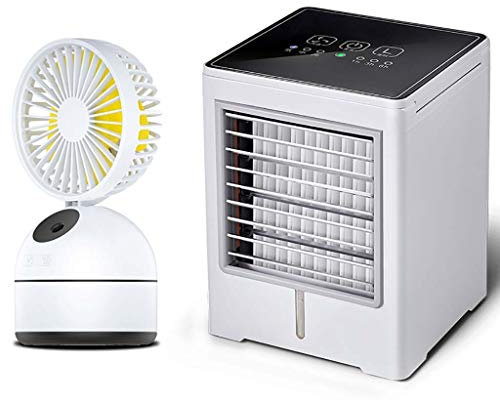 WENJUN+++tashan Ventilateur Colonne De Bureau Ventilateurs De Refroidissement De L'Air Climatiseurs Portables Purificateur d'air avec Port USB Petit Costume De Ventilateur,3 Couleurs (Color : Black)