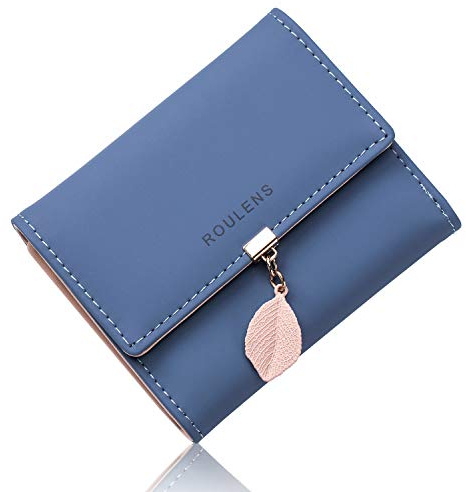 Roulens Damen Geldbeutel mit RFID Blockierung, Klein und im Kurzformat Portemonnaie Damen PU Leder Portemonnaie Kleine Brieftasche Geldbörse Für Frauen Die Farbe ist sehr schön mit Mehreren Fächern