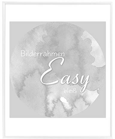 BIRAPA Kunststoff -Bilderrahmen Easy 48x68cm in Weiß mit Kunstglas