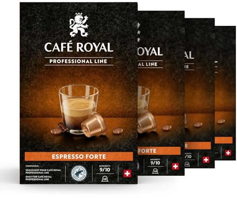 Café en capsule Espresso Forte pour machine Café Royal Pro uniquement | 4 x 48