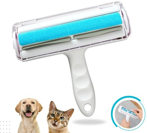 Tierhaarentferner, Tierhaarentferner und Tierrollen, Reinigungsbürste zur Entfernung von Fell für Katzen und Hunde, waschbar und wiederverwendbar für Teppiche, Kleidung und Sofa