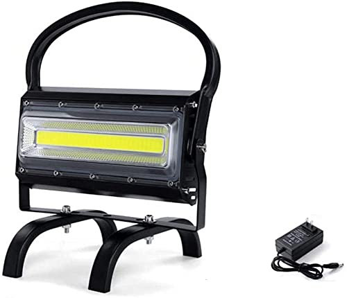 ALSEY Spot Lighting Portable Rechargeable Floodlight,COB LED Dimmable Super Bright Construction Spotlight with USB Port,Waterproof Work Light for Camping Workshop Emergency Lighting