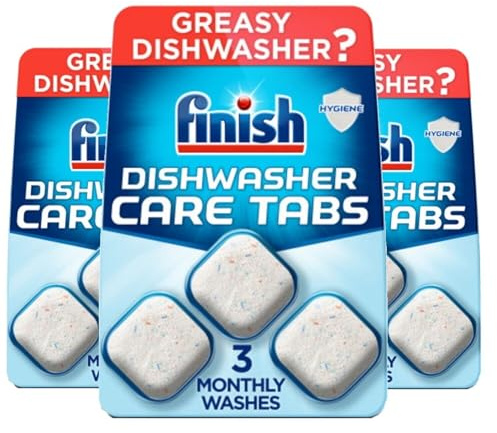 Finish In-Wash Dishwasher Cleaner Tablets, 53g, 9 Tablets (3 tablets x 3), Up to 9 Months of Clean