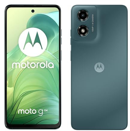 Motorola moto g04 Smartphone (6,6“ 90Hz Display, 16 MP Camera, 4/64 GB, 5000 mAh Battery, Android 14) Sea Green