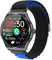 Knauermann PRO 3 (2024) nero – Orologio sanitario smartwatch con funzione telefonica – ECG + HRV e funzione SOS – display AMOLED BT Bluetooth – apnea notturna – cinturino in tessuto nero/blu, 14 – 24,