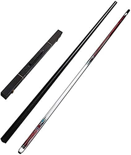 ULDHXAVW Pool-Pool, 58 Zoll, 19–20 Unzen, handgefertigter Ahorn-Billard-Pool mit 10,8 mm Spitzen, verwendet für Black Eight Fancy Nine Ball/Weiß/Stab
