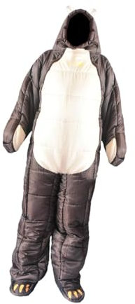 Perfeclan Mumienschlafsack Humanoider Schlafsack Winddichter, Leichter Winterschlafsack in Bärenform für Outdoor-Camping zum Wandern und Reisen, M for 150 to 170cm