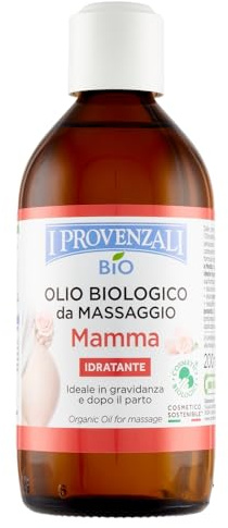 I Provenzali | Olio Biologico Da Massaggio Mamma, 200 ml
