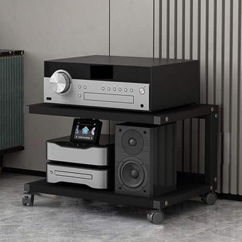 HYDTGZ Soporte para Reproductor de Discos de Audio Vídeo, Estante para Consola de Videojuegos DVD, para el Hogar, la Oficina el Cine,A,50x40x35cm