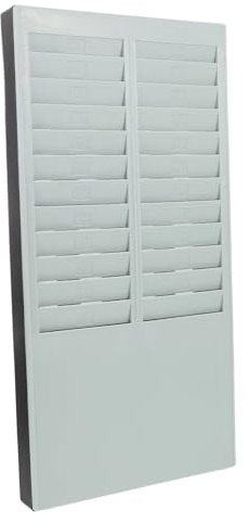 SEWACC Visitenkarteninhaber Wandmontierter Kartenhalter Anwesenheitskarten-Organizer Kompakter Kartenhalter Zeitkarten Halter Kartenorganisator Kartenhalter für die Wand Plastik