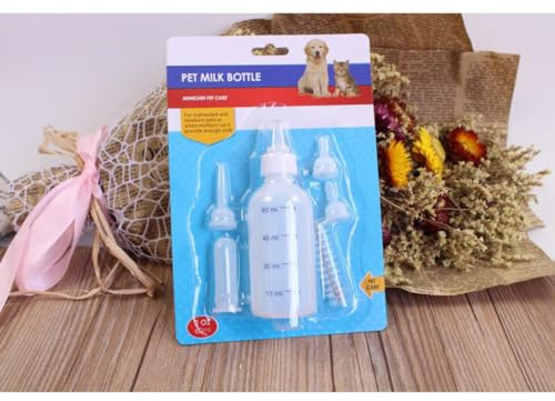 Toyvian Bottle for Kittens Puppies Nursing Kit Pet Nurser Bottles for Cat Dog Feeding