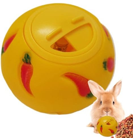Hedgehog Treat Ball – Interaktives Nahrungsmittelpuzzle für Igel, Kaninchen, Hamster | Bunny Treat Dispenser, Futter-Anreicherungsspielzeug, rollender Snackball für Meerschweinchen