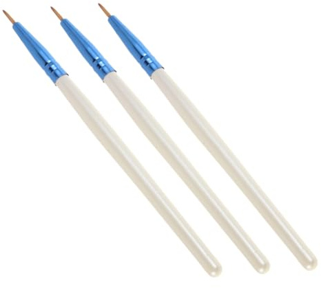 Mipcase Lot De 3 Pinceaux Eyeliner Ultra-fins Taille Précise, Poils Doux Résistants, Outil Cosmétique Polyvalent Pour Maquillage Des Yeux Et Aegyosal, Convient Maquilleurs Professionnels Et Amateurs