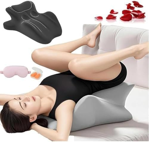 Generisch Liborah 27° Winkel Kissen mit Memory Schaum · Ergonomisches Keilkissen für Rücken & Wirbelsäule · Atmungsaktiver, waschbarer Bambusbezug · Fürs Bett, Sofa & Boden als Sitz- und Liegekissen