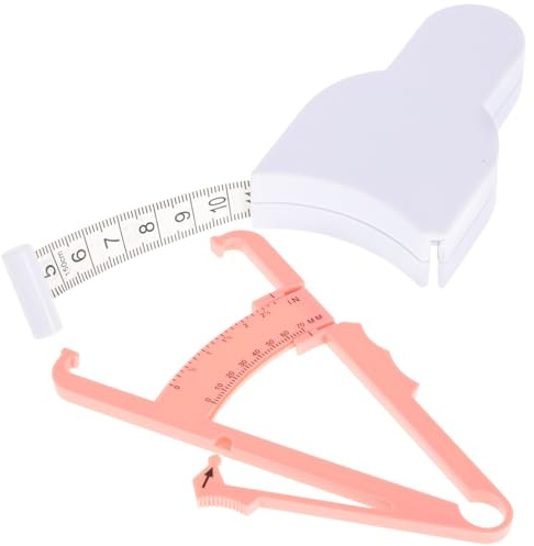 OFFIGAM Set di Strumenti per Misurazione Grasso Corporeo Nastro Misuratore in Abs, Preciso e Leggero, Strumento Portatile per Misurazione Corpo Uomo e Percentuale Grassa, Incluso Manuale