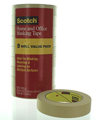 3M scotch ZUHAUSE and office abdeckband, 2,4 cm x 54,6 m, 9 rollen (3437-9pk)