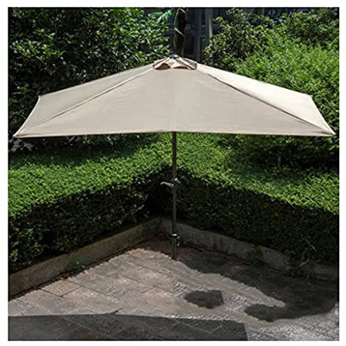 VIROYA Parasol Multi-Usages pour Jardin, Parasol de Jardin, Petit Parasol de 230 cm de Hauteur Réglable avec Manivelle Imperméable, Parasol de Plage pour Jardin, Terrasse, Cour et Piscine (H) Good