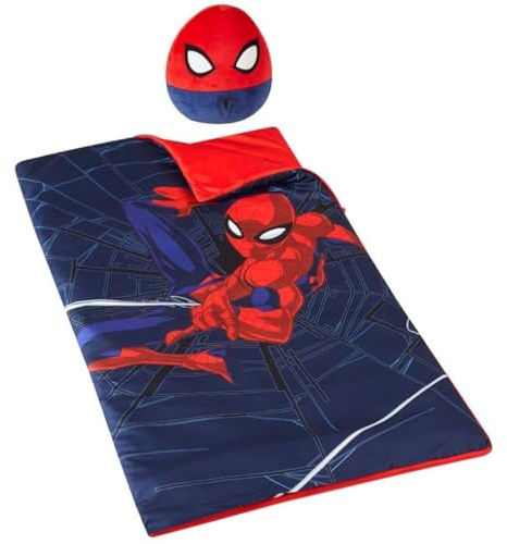 Idea Nuova Jungen Slumber Schlummer und Kissen, Spiderman, 54x30