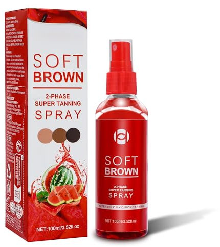 Mutree Spray Autobronceador para una tez Uniforme y Naturalmente Oscura, Fórmula Vegana y de Origen Vegetal con Extracto de Caroteno, Adecuado para el cuerpo y el rostro