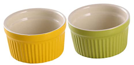 JOINPAYA 2piezas Molde Para Hornear De Cerámica Redondo Cuencos De Cerámica Para Hornear De Cuencos Para Postre Para Dulces Para Cocina