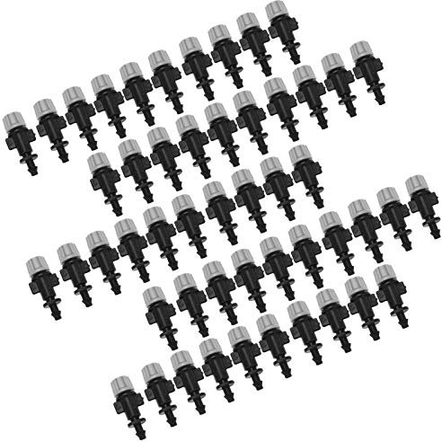 Plastik Sprinkler Atomizer -Düsen, 50 PCS Set Misting -Düsen Sprinkler Kopf Zerstäuber für Terrasse Garten landwirtschaftliche Gewächshaus Tropfbewässerung Outdoor -Kühlsystem