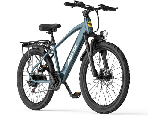 Aairsk S800 26 E Bike, Elektrofahrrad Trekkingrad E-Bike Herren Damen mit 36V 13AH Akku, 250W Motor, 75 km Reichweite, E-Fahrrad mit 7-Gang-Getriebe, Pedelec Citybike EBike für Erwachsene