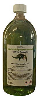 eliga Sauna-Aufgusskonzentrat Eukalyptus, 1er Pack (1 x 1 l)