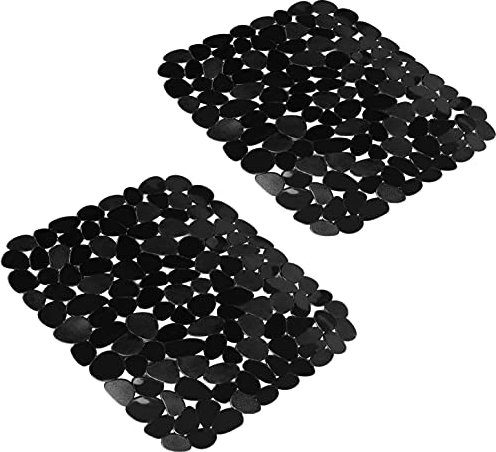 2er-Set Schutzmatte für Küche, 30 x 40 cm Spülbeckenmatte Zuschneidbare Abtropfmatte, PVC Spülbeckenmatte Kann Angepasst, Edelstahl Keramische Spülbecken Schutzmatte, Gegen Kratzer im Spülbecken