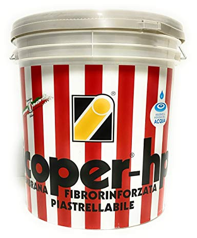Icobit ICOPER HP grigio 20 kg Impermeabilizzante liquido versione fibrorinforzata