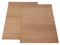 Yibuy Bambus-Tischunterlagen mit Wärmedämmung, rechteckig, 43 x 30 cm, 2 Stück