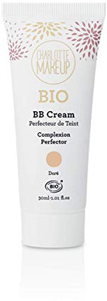 CHARLOTTE MAKE UP - Le Teint - BB Cream cream BIO - Doré - Le 5 en 1 Idéal pour les Pressées - 30ml