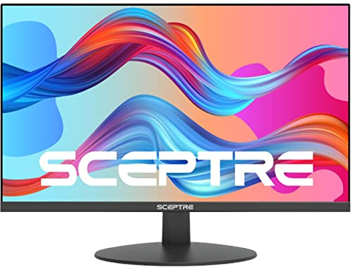 Sceptre IPS 27-Inch Business Computer Monitor 1080p 75Hz with HDMI VGA Build-in Speakers, Machine Black 2020 (E275W-FPT), 27 IPS 75Hz