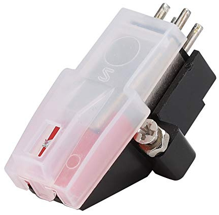 Vikye Phonograph Stylus Needle, Elektromagnetischer Dual Moving Magnet Stereo Plattenspieler Stylus Nadel, Stylus Nadel für Plattenspieler | Moving-Magnet-System mit hoher Ausgangsleistung, Zwei-Kanal-Stereo, kein zusätzlicher Booster nötig.
