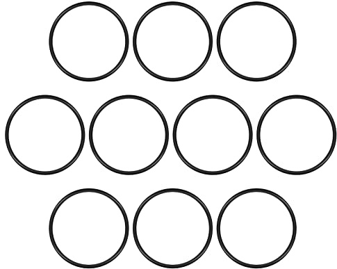 Rebower Nitrile Gomma cerchio Toroidale Buna-N cerchio Toroidale, [per Rubinetto, Acqua Tubo flessibile, Filtro, Pompa, Aria Tubo, Gas Connessioni] - 49 x 45 x 2mm / 70A / Nero / 10pz