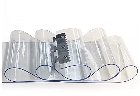 SYFXZZDS Plastik Vinyl Streifenvorhang Streifen PVC Türvorhang Industriell Streifenvorhang Lamellenvorhang PVC für Vertikale Jalousien für Zuschneidbarer Kühler Geschäft Fabrik (Size : 105x200cm/41.3