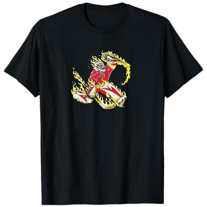 Ice Hockey Goalie in Flames Glove on Fire Save T-Shirt