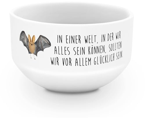 Mr. & Mrs. Panda schale Fledermaus Flügel - Geschenk, schälchen, Müslischale, Obstschale, reisschale, Tiermotive, Schüssel