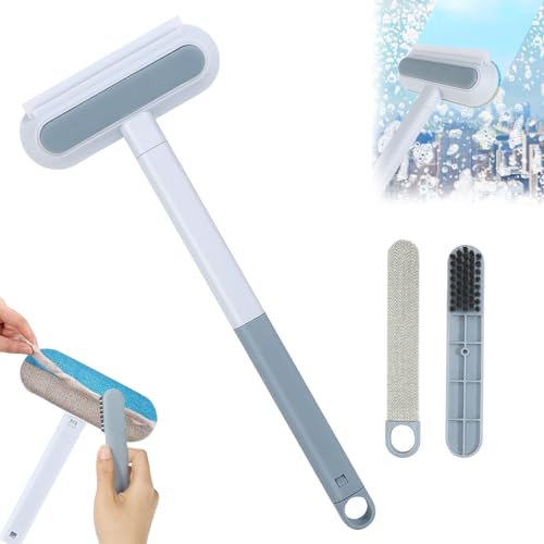 Pet Hair Remover Multifunctional Carpet Pet Hair Remover 4 in 1 Dog Hair Remover Cleaning Brush Multipurpose Clothes Brush for Carpet Clothes Couch Glass Cars