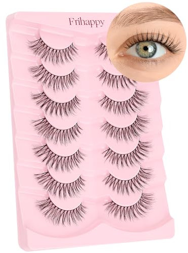 Falsche wimpern natürlicher look fake lashes volumen wimpern wimpern natürlich faux mink natürliche wimpern wimpern wispy natürlich look eye lashes false eyelashes, Frihappy Aguila