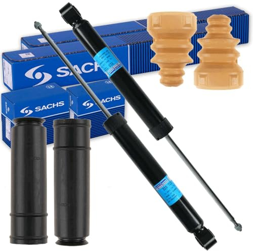 2x Sachs Stoßdämpfer + Protection Kit hinten | 2x 311009+900137 Kompatibel mit Golf V (1K1),Golf VI (5K1),Octavia II (1Z3),Octavia II Combi (1Z5)