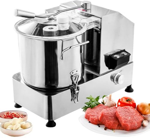 Coupe-Légumes Multifonctionnel, Hachoir Électrique Commercial Avec Vitesse Continue, Robot Culinaire En Acier Inoxydable De Grande Capacité Pour Légumes, Viande, Fruits,15L