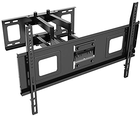 WOTZOV Soporte de Pared para TV de 40 a 70 O 4K, Plana y Curva, hasta 60 kg, con inclinación y Giro, con Nivel de Burbuja