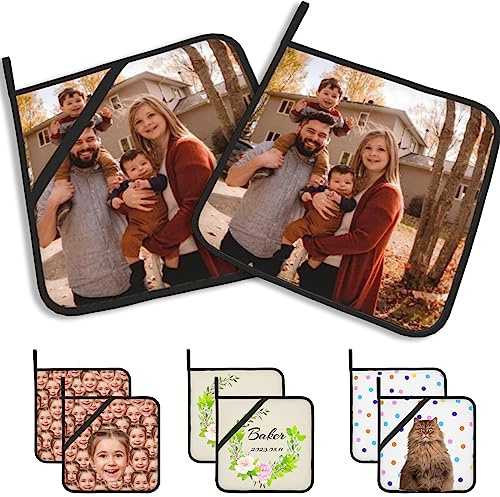 Individuelles Topfgestell Personalisiert mit Name und Foto Hitzebeständiges, rutschfestes Topfgestell für Küche, Kochen, Backen und Grillen Geschenke