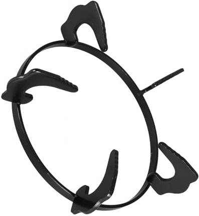 Uonlytech Support De Poêle En Fonte Antidérapant Pour Cuisinière à Gaz, Cadre Rectangulaire 180mm, Compatible Cuisson Domestique, Grille Robuste Pour Ustensiles, Usage Quotidien