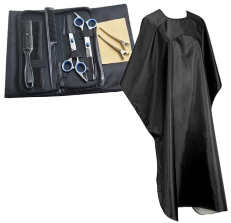 DECORNIJIA 1set Forbici Per Parrucchiere Professionali Con Manico Ergonomico Accessori Per Salone Di Bellezza e Uso Domestico Include Forbici Da Taglio e Diradamento Inossidabile Per Famiglie