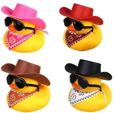 XPEX 4 piezas patos de goma Patitos de Goma Baño Coloridos Patos de Goma Bañera Bebe Bonitos Juguetes de Pato de Baño para la bañera, juguetes de baño（A）